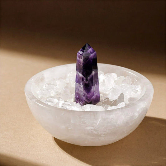 Say goodbye to the cumbersome crystal care. This set is an automated energy management platform that keeps your crystals in top condition at all times.