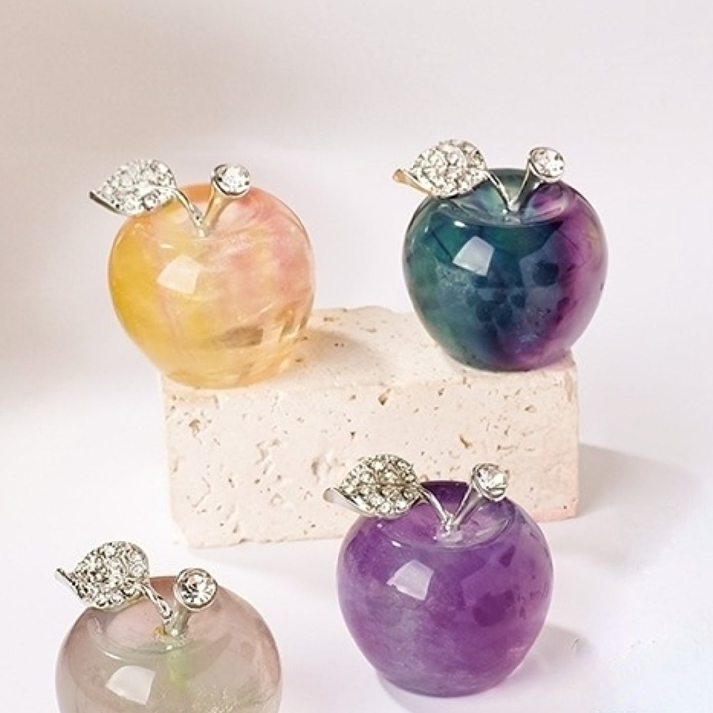 "Fruit of Wisdom Enlightenment" - Natural Crystal Energy Apple