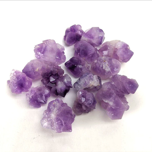 Natural Raw Amethyst Tumbled Stones - Healing Crystals for Calm & Intuition