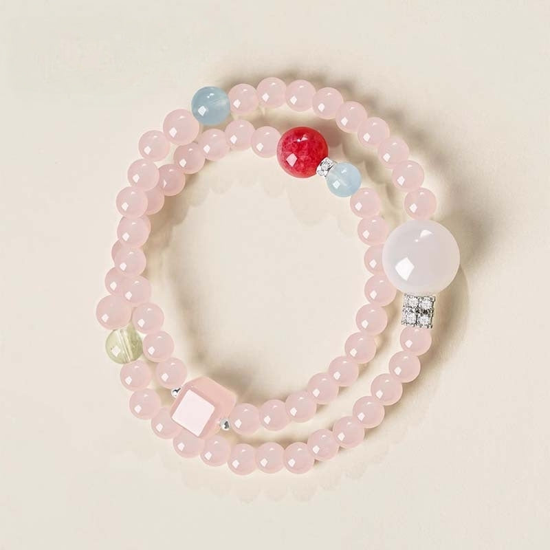 A close-up of the soft and lustrous rose quartz, highlighting the energy characteristics that attract true love and romance