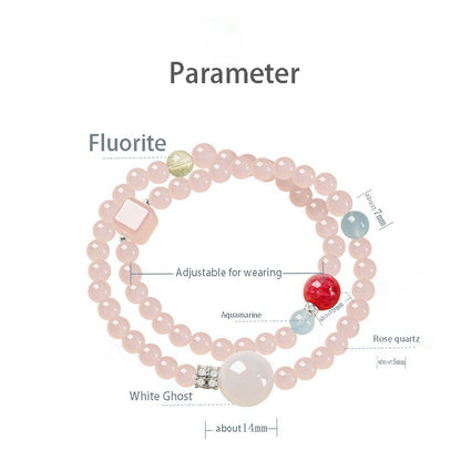 The double-chain combination display symbolizes the deep friendship and beautiful memories between best friends