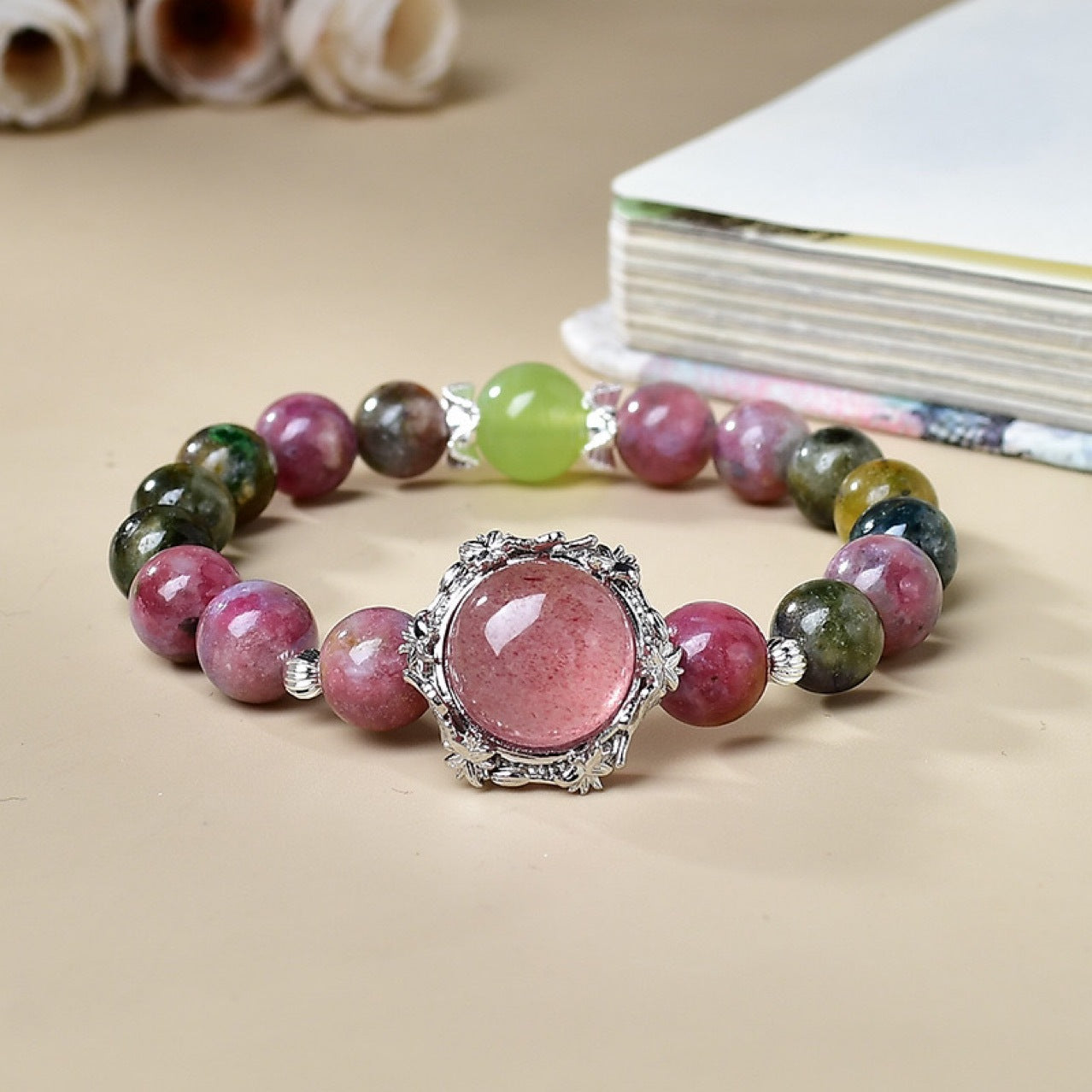 Wearing a bracelet for display in social occasions demonstrates its ability to enhance interpersonal charm and attract benefactors and good connections