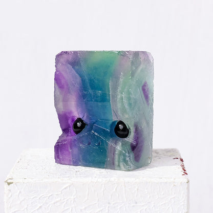 Shot from above, highlighting the hedgehog's symmetrical structure and cute posture.