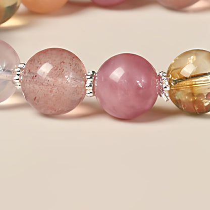 Amethyst is displayed in a deep purple color, symbolizing the enhancement of wisdom and academic progress