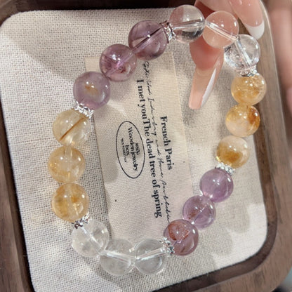 Show how bracelets balance the pursuit of external wealth with inner peace, achieving the unity of spiritual growth and material abundance.