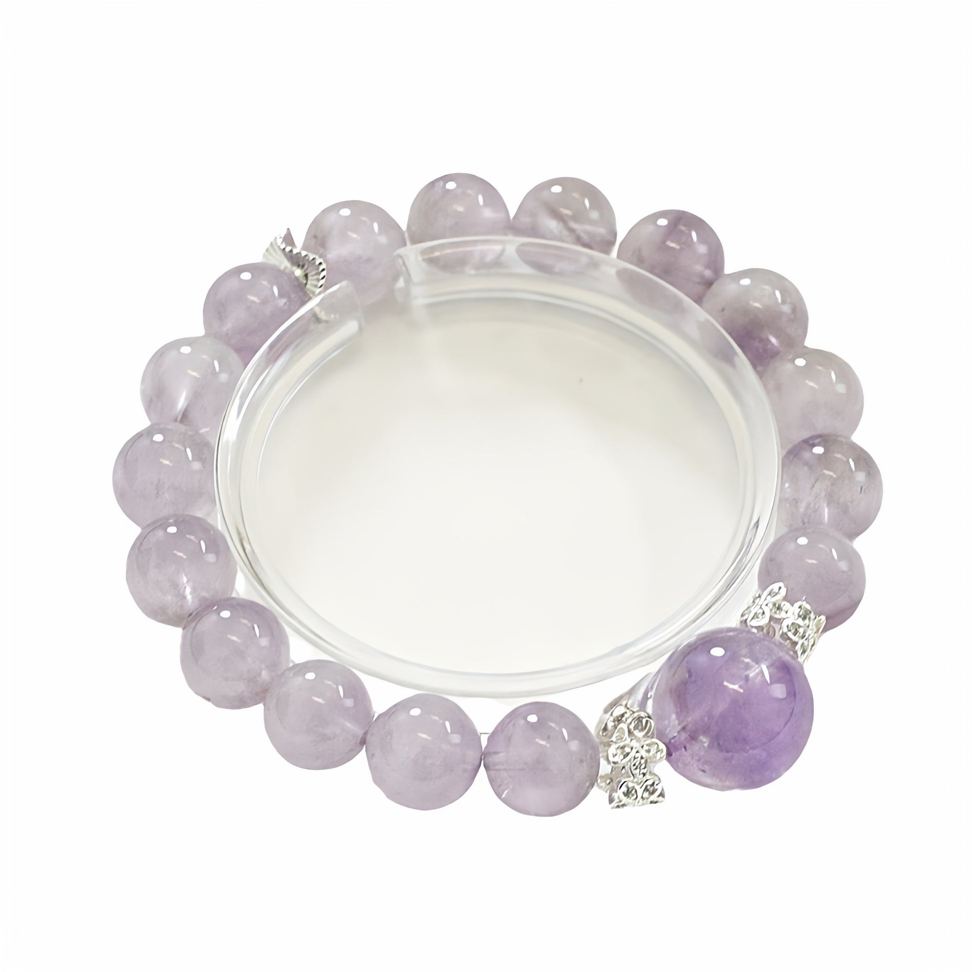 The soft glow of the purple rabbit fur symbolizes stress relief and emotional balance