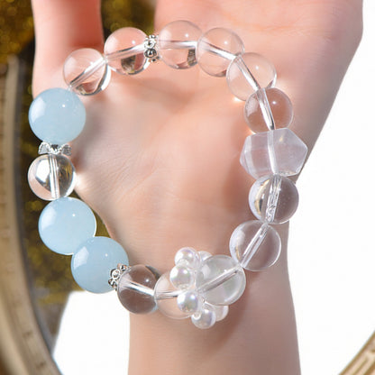 A close-up of aquamarine's fresh color showcases its ability to soothe emotions and enhance communication