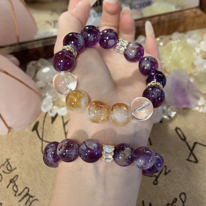 Aquarian-inspired amethyst bracelet