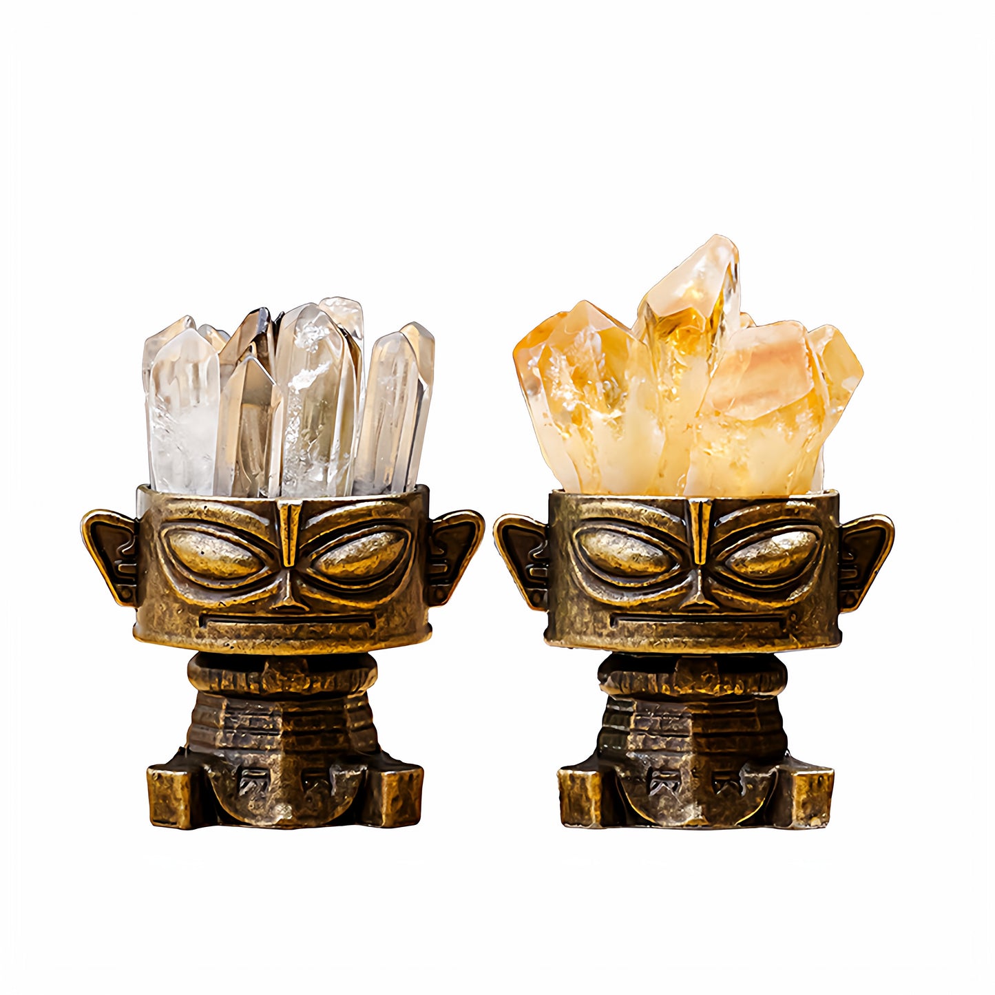 A drop of neroli essential oil is dripping onto the crystal cluster, ready to start a sumptuous meditation ritual.