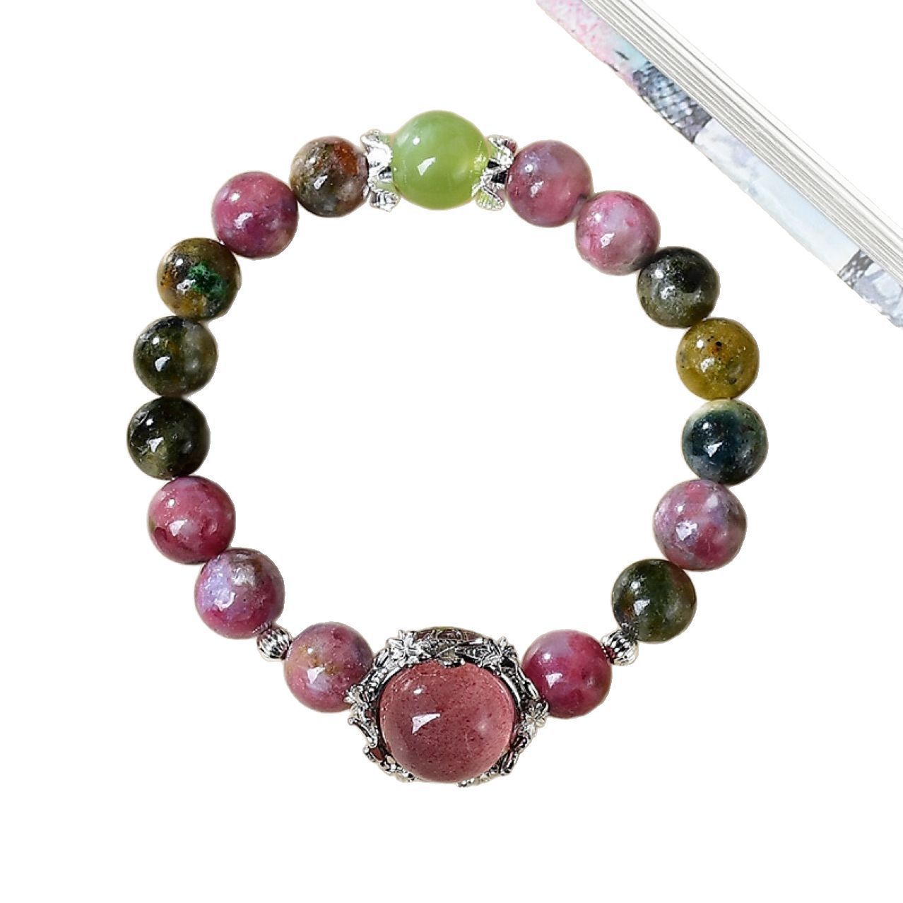 Showcase the Rubik's Cube design details of the bracelet, highlighting its unique design sense and the ingenious combination of energy