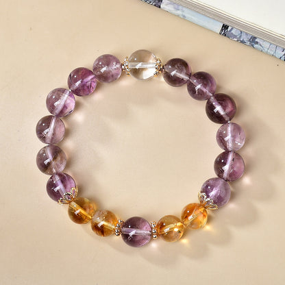 Office wearing scenarios: Yellow crystal boosts career, while purple crystal enhances wisdom