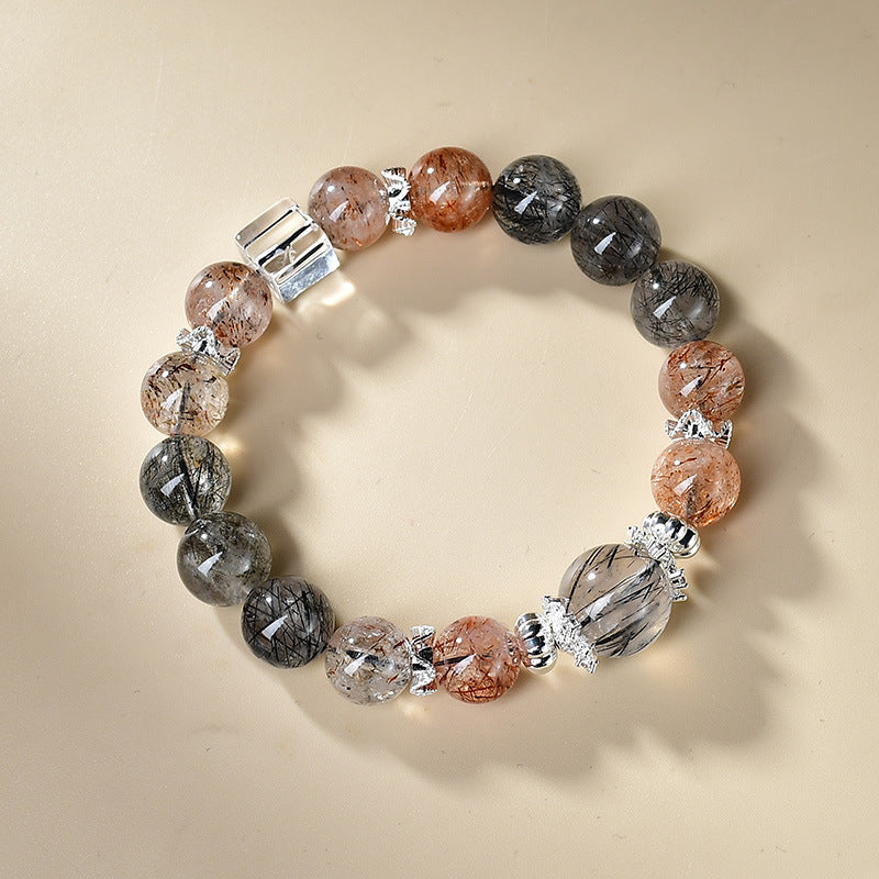 Worn in meditation scenes, the three crystals work together to provide all-round energy protection