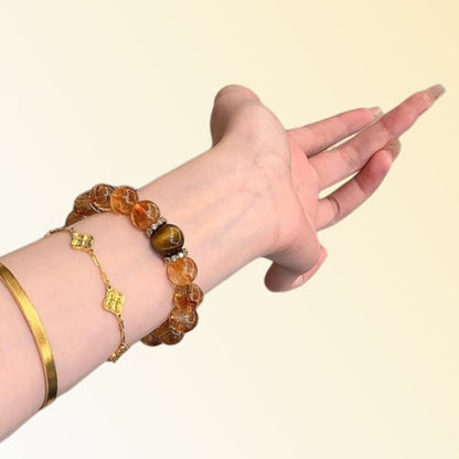 Office wearing effect: Yellow crystal and yellow hair crystal boost career, while strawberry crystal improves interpersonal relationships