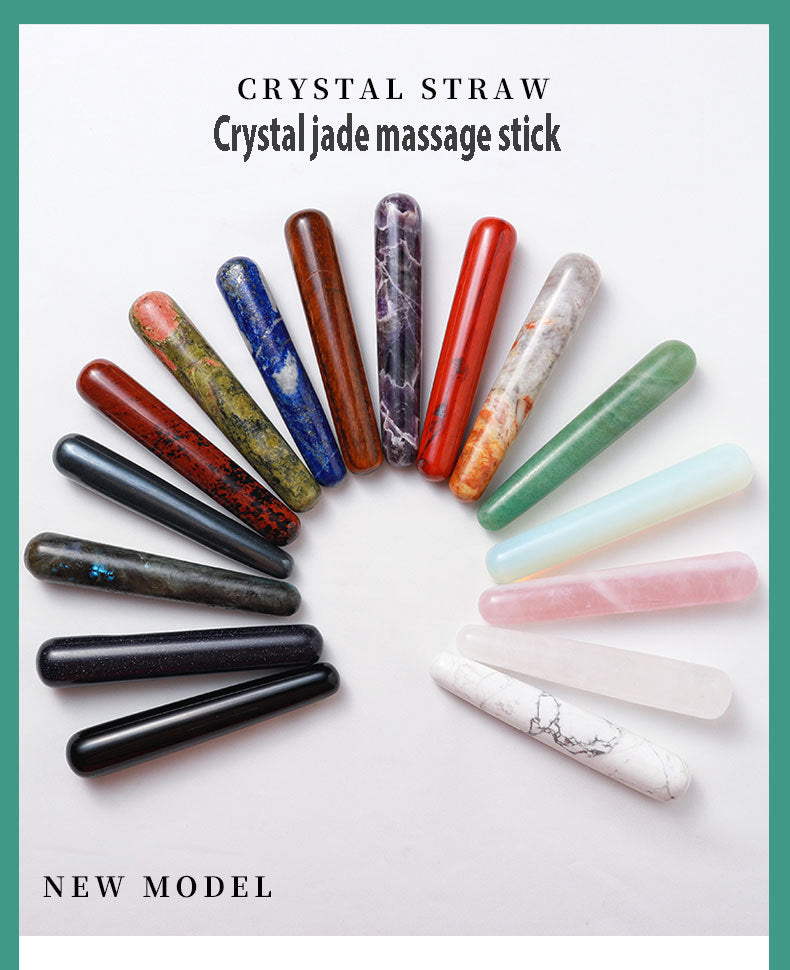 The application scenario of gently rolling the massage stick around the eyes can relieve puffiness and dark circles