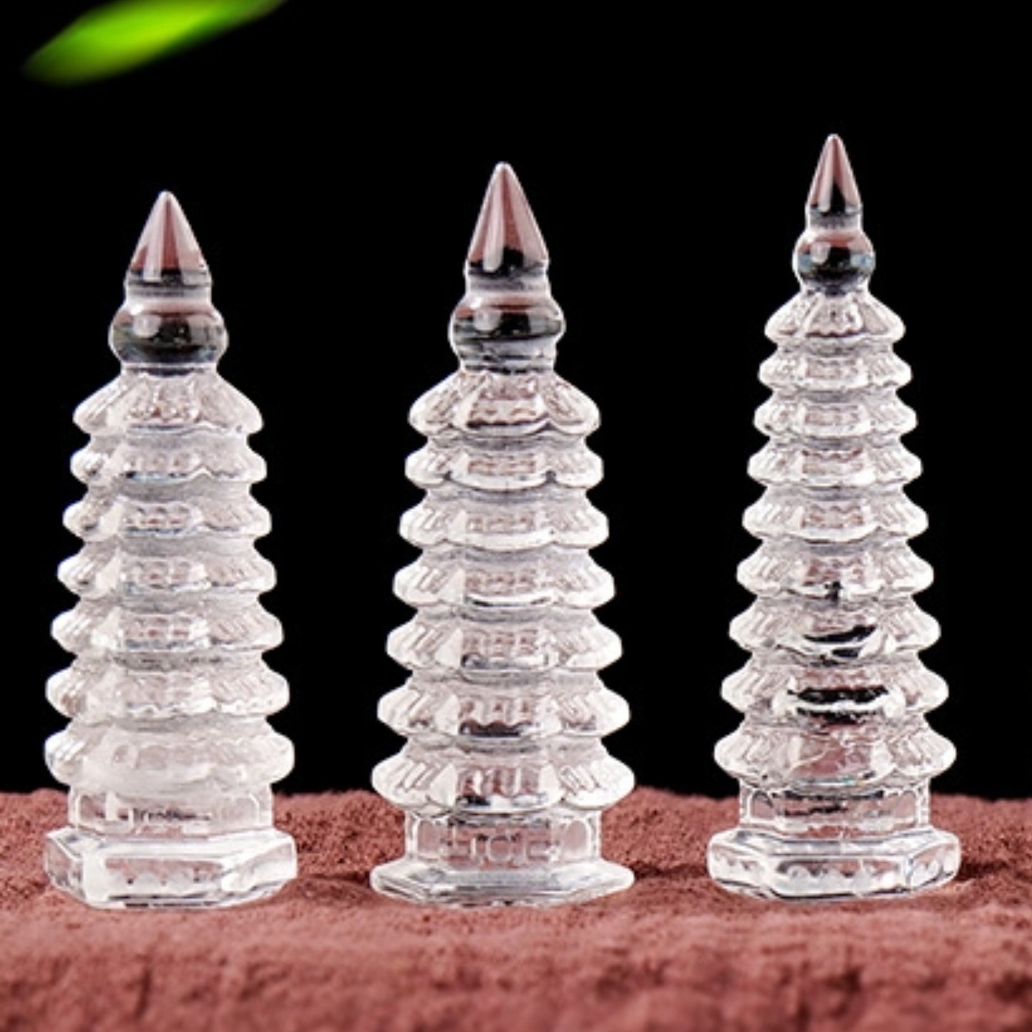 A top-down view of the symmetrical geometric structure of the tower reveals its calming sense of order.