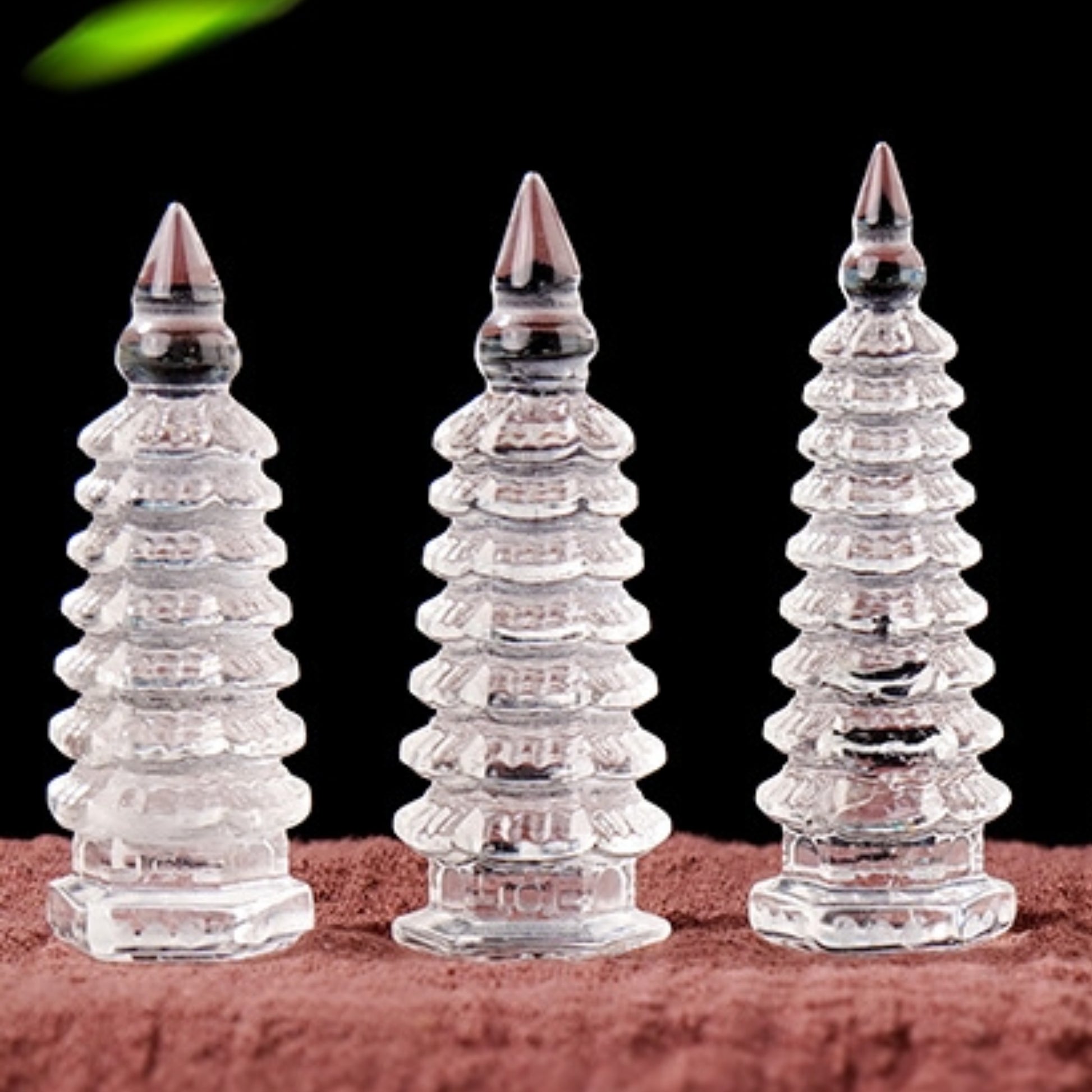 A top-down view of the symmetrical geometric structure of the tower reveals its calming sense of order.