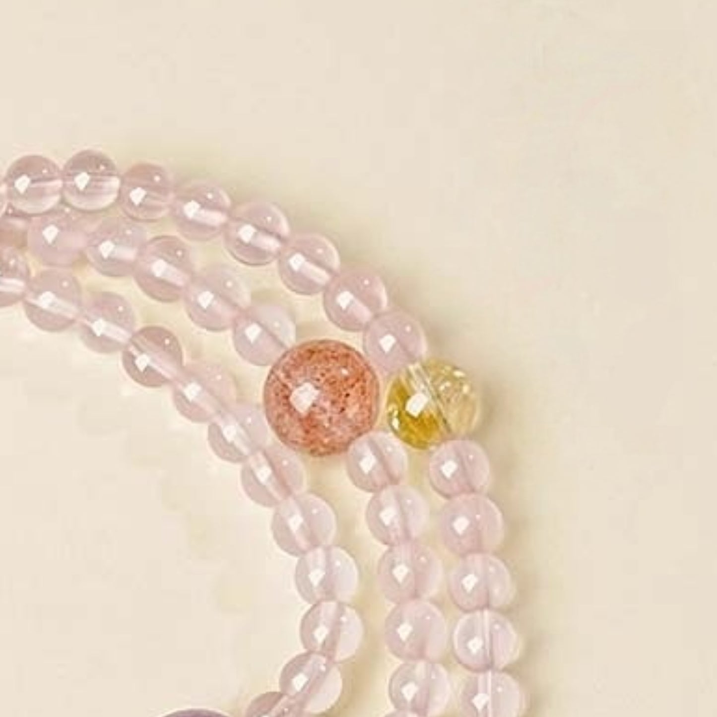 The multi-ring design wearing effect symbolizes the energy cycle of opening the heart chakra and emotional healing