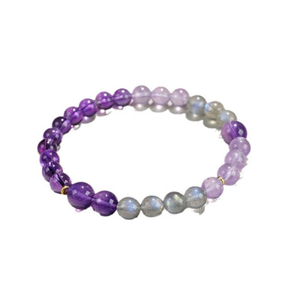 A close-up of the blue light of feldspar, symbolizing the energy characteristics that enhance intuition and insight