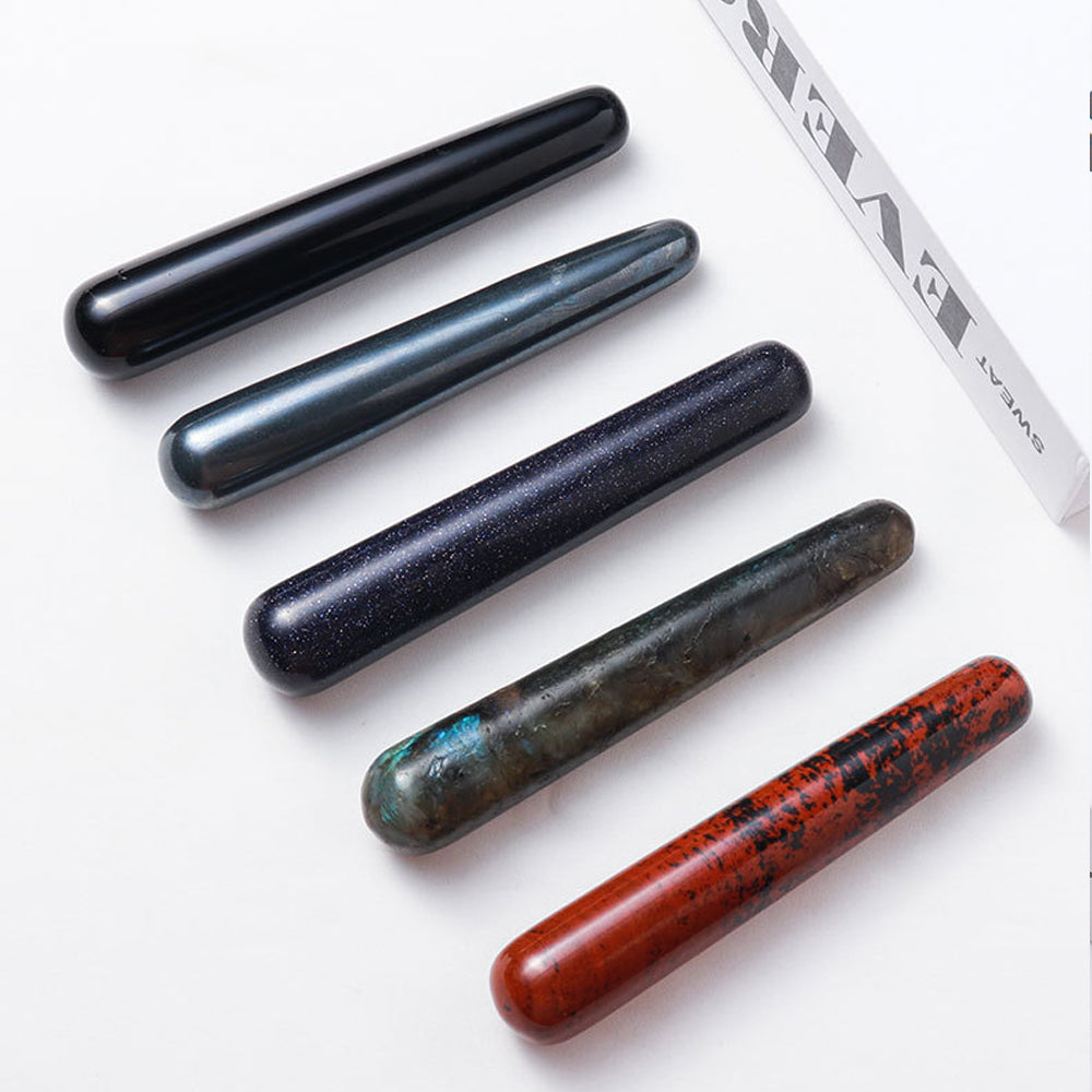 Demonstrate the professional drainage technique of massage sticks in the clavicular lymph node area