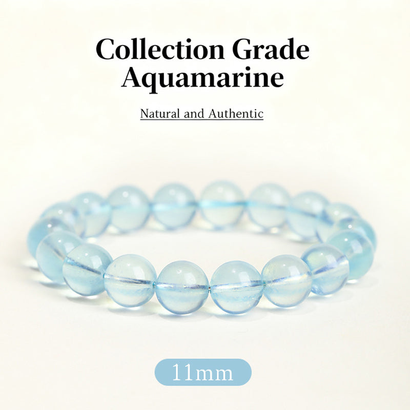 Aquamarine is photographed in combination with Marine elements, highlighting the unique beauty of its natural deep-sea blue color