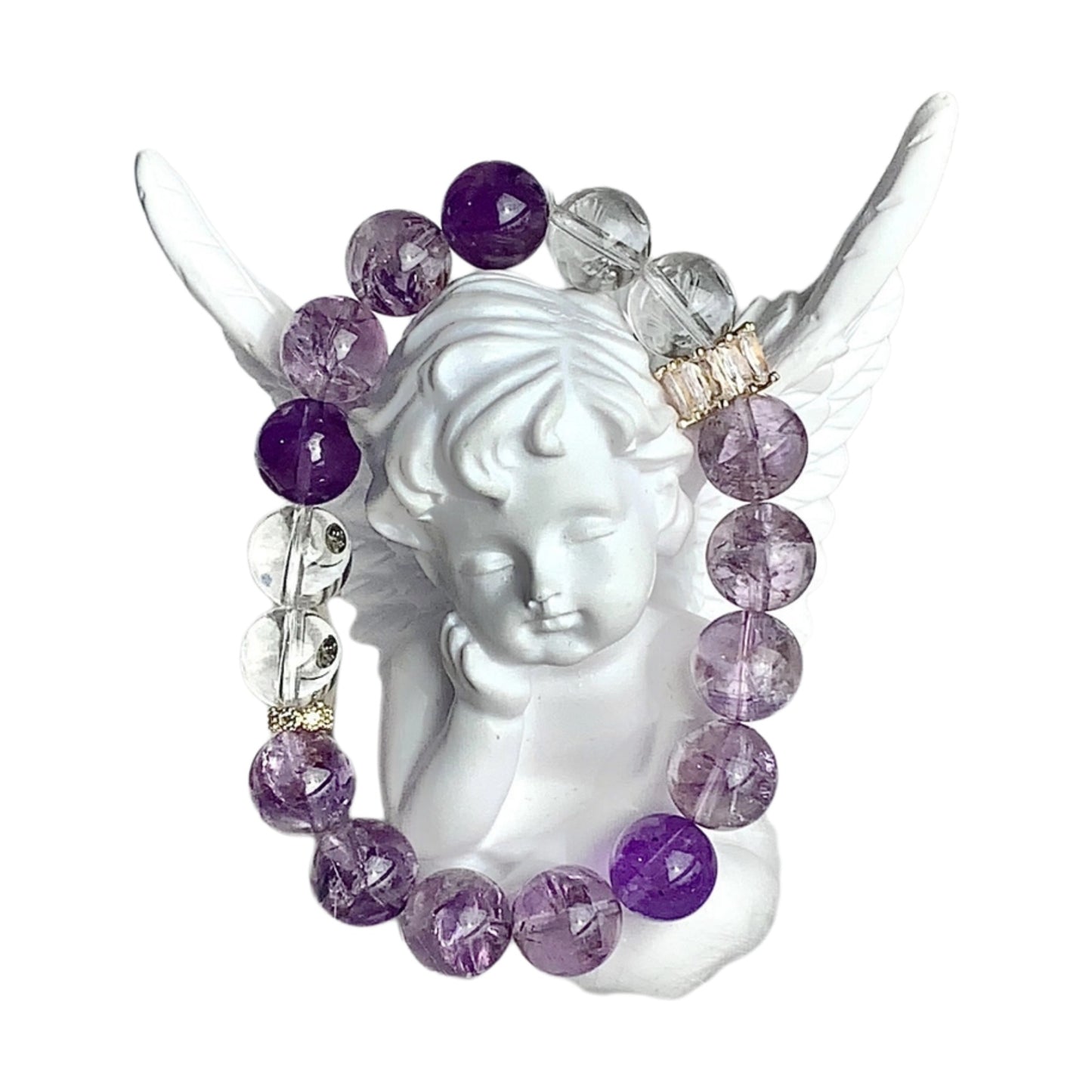 Close-up of the natural texture of amethyst, highlighting the unique beauty of the raw stone