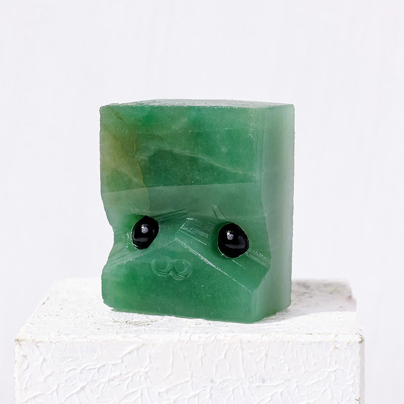 "Mr. Chopin" natural crystal Smart Hedgehog figurine