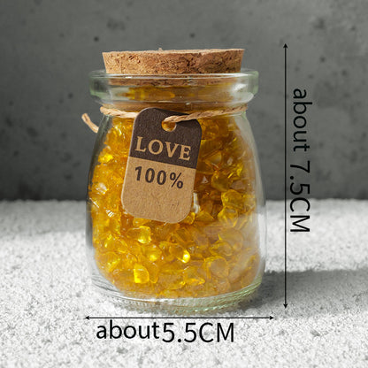 "Star Wish Cabin" Natural crystal intention bottle