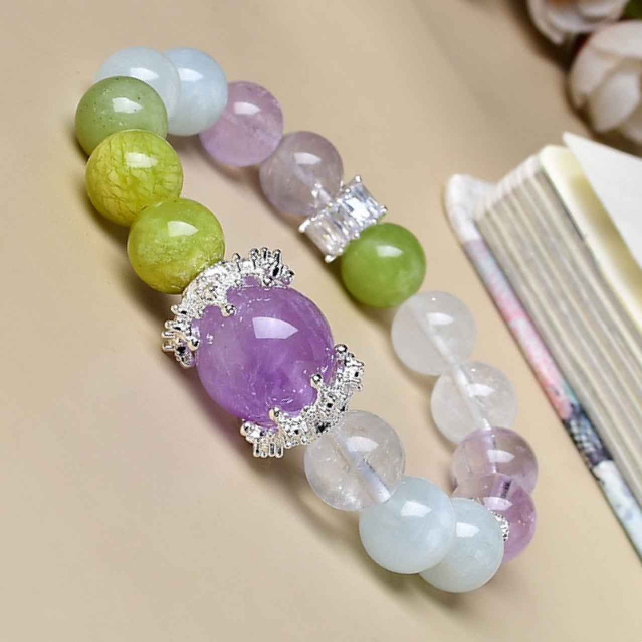 A marine-themed bracelet designed for Pisces, enhancing the energy combination of intuition and dream guidance