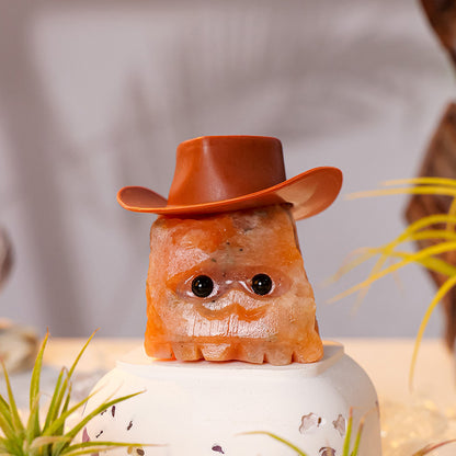 The hedgehog figurine is placed under the monitor, staring at the keyboard, accompanying long hours of work.