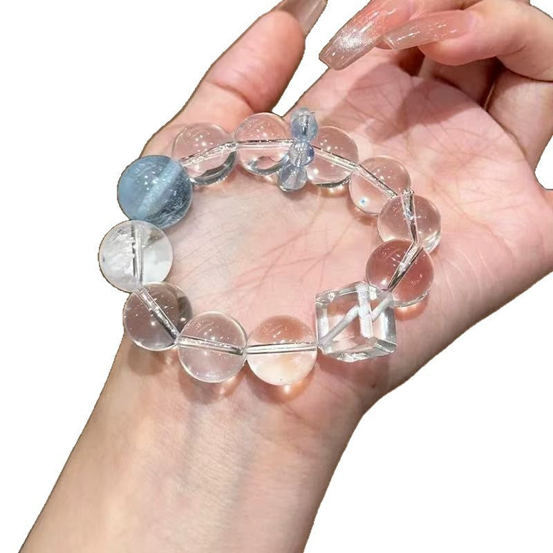 Highlighting the purifying energy of Brazilian white crystal and the communication effect of aquamarine, it is suitable for office workers and users who need to enhance their expression skills.