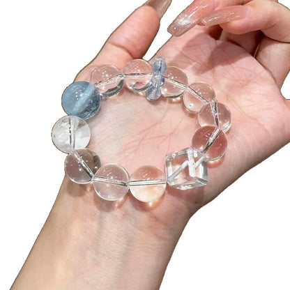 Highlighting the purifying energy of Brazilian white crystal and the communication effect of aquamarine, it is suitable for office workers and users who need to enhance their expression skills.