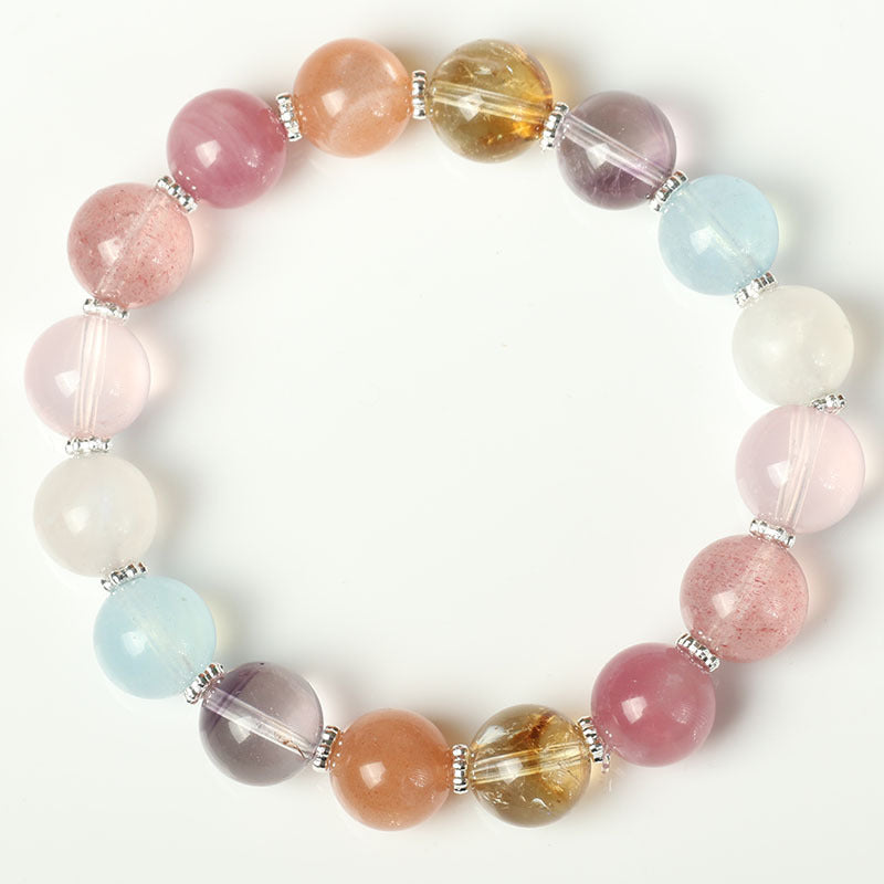 A close-up of the soft tones of rose quartz, highlighting its effect on improving interpersonal relationships