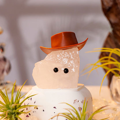 The hedgehog figurine placed on the coffee table becomes a cute focal point for the conversation in the living room.