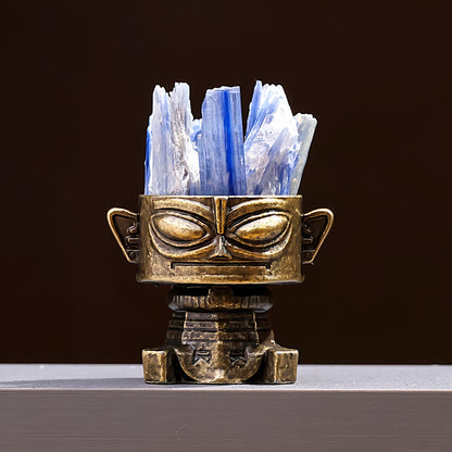 Beside the yoga mat, the product, along with the meditation bowl and candles, forms a sacred corner for practice.