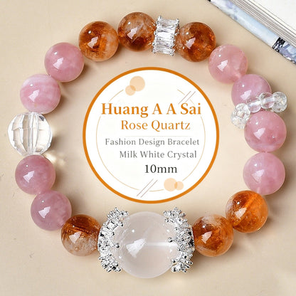 A close-up of the sunstone shows the glittering golden sand effect, highlighting its energy characteristics of warm sunlight