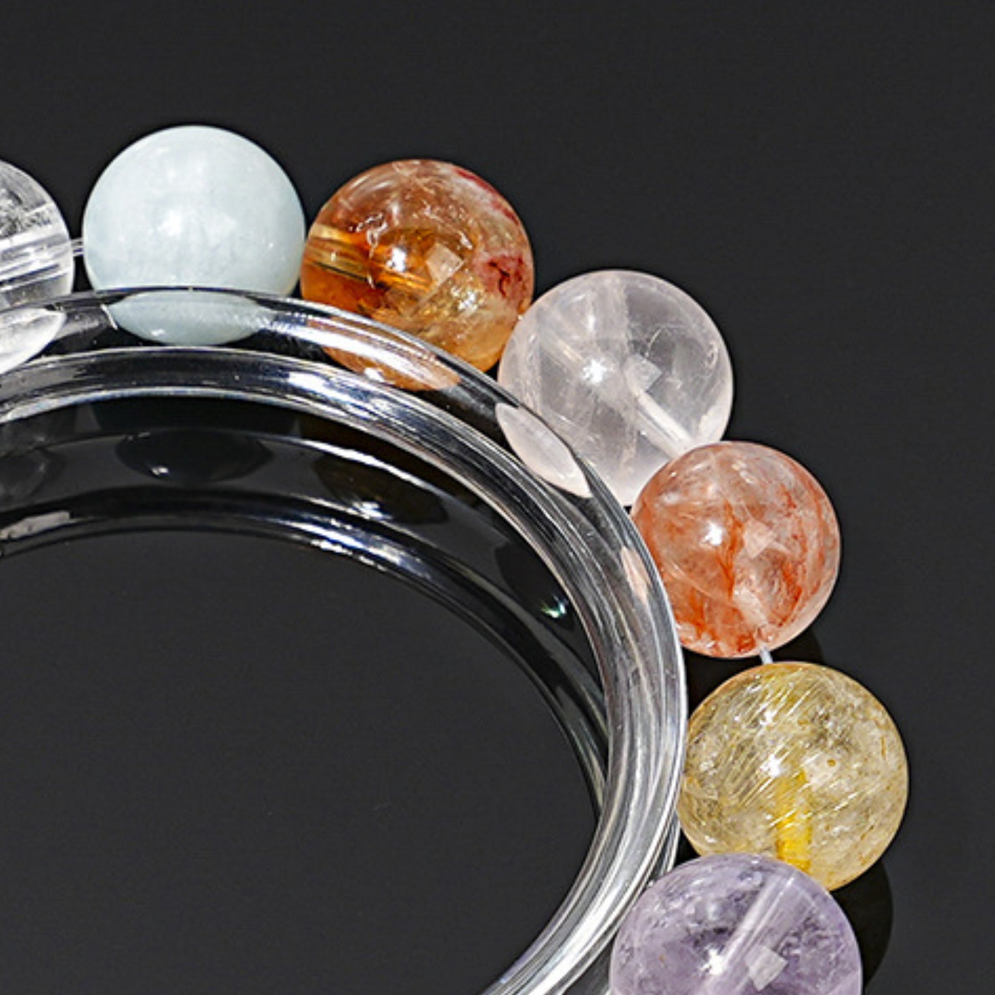 A close-up of the warm and mellow texture of tea crystal highlights its ability to purify negative energy and provide protection