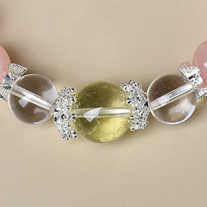 A close-up of the soft luster of rose quartz, highlighting its energy characteristics of opening the heart chakra and attracting love