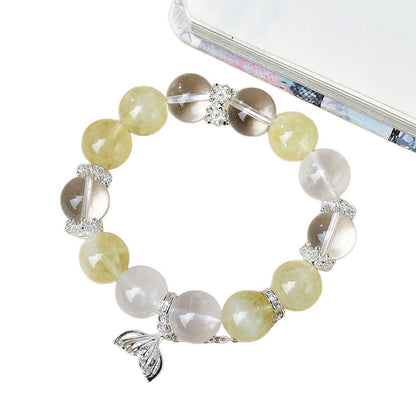 A close-up of the transparent texture of citrine highlights its wealth attraction energy