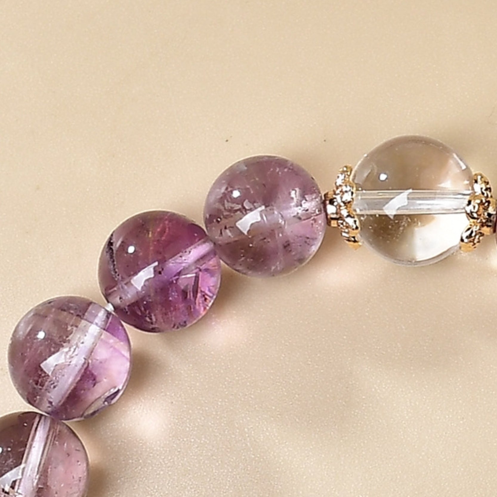 A close-up of the transparent texture of citrine, showcasing its golden luster and powerful energy for attracting wealth