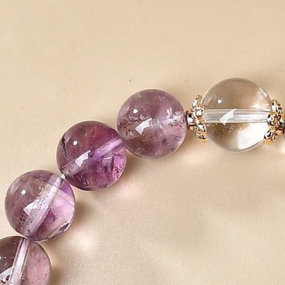 A close-up of the transparent texture of citrine, showcasing its golden luster and powerful energy for attracting wealth