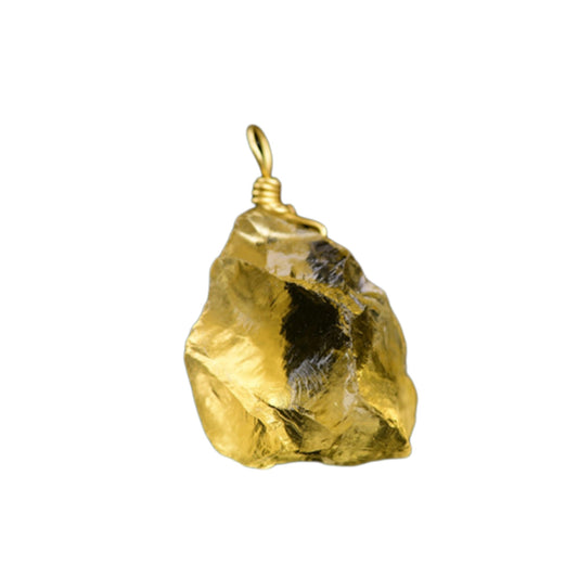 Citrine raw stone used in wealth energy grid setup