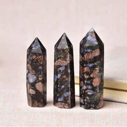 Energy direction tool with pointed crystal termination