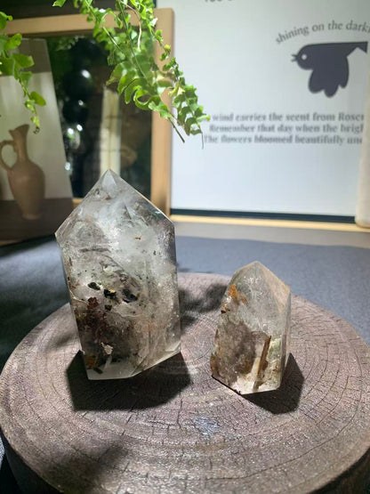 Generator crystal amplifying energy in sacred space