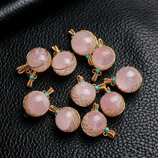 Crystal pendant in elegant jewelry gift box