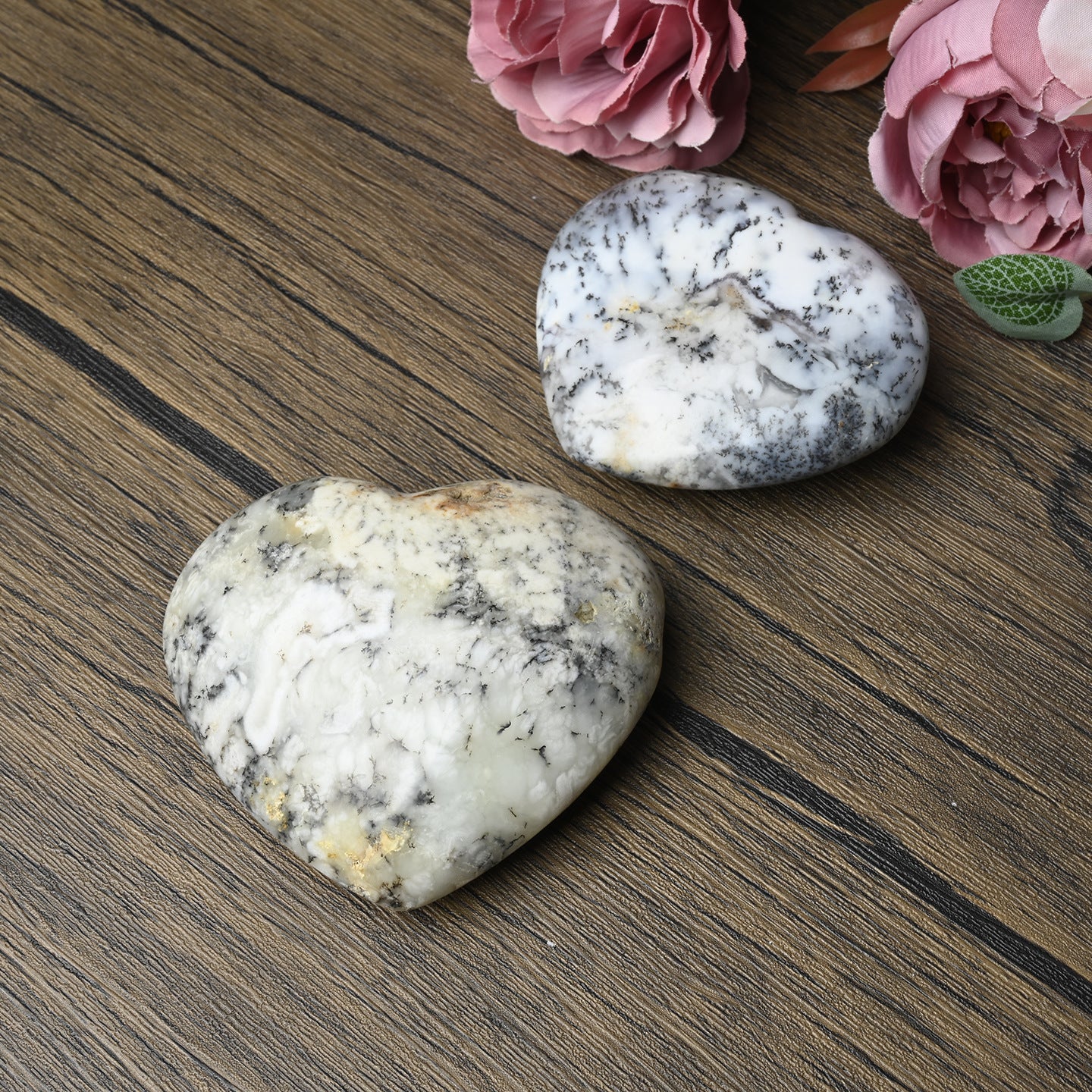 Moss opal with unique striped pattern each piece