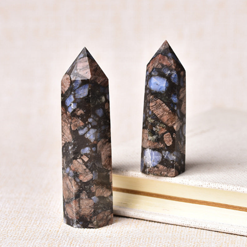 Office desk inspiration with magical labradorite