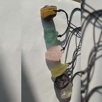 Discover how our triple crystal pendant combines rose quartz, amethyst and clear quartz for complete energy healing. Perfect for daily wear and spiritual practice. Wear your crystal power everywhere!