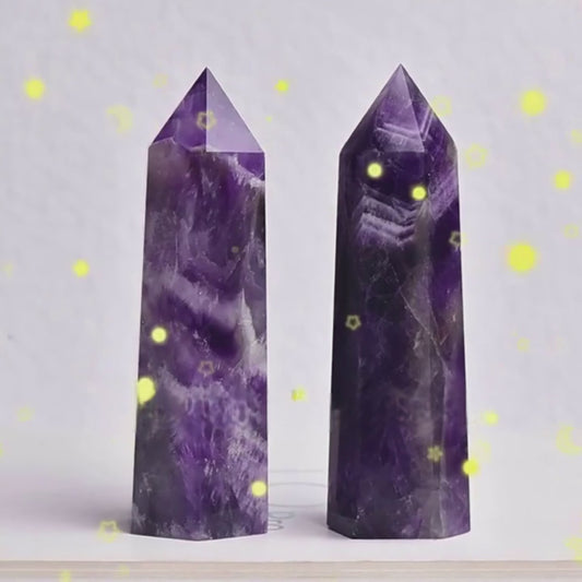 Watch how this dreamy amethyst crystal point enhances intuition and spiritual connection. Perfect for meditation grids, energy work, and sacred space decor. Elevate your spiritual practice today!