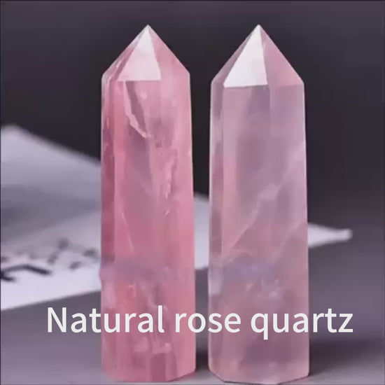 This video demonstrates the versatile uses of a natural single-terminated hexagonal Rose Quartz point, including meditation guidance, emotional healing techniques, how to set up a love space with it, and decor ideas for home and office desk.
