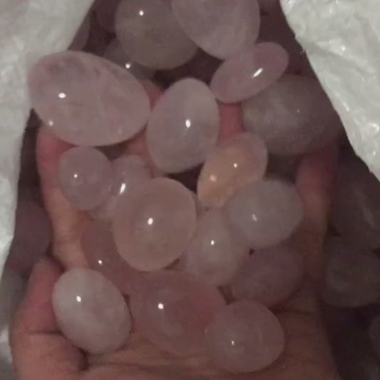 💗 Embrace the gentle energy of Natural Raw Rose Quartz Tumbled Stones 💗

Watch these soft pink love healing crystals up close – perfect for attracting love, self-compassion, and emotional healing.

In this soothing ASMR video:
• Relaxing tumbling sounds of authentic rose quartz stones
• Close-up views of delicate pink textures and natural formations
• Tips: Place under your pillow for loving dreams or in your space for relationship harmony

100% natural and hand-selected. Shop now at Verve Crystals with f